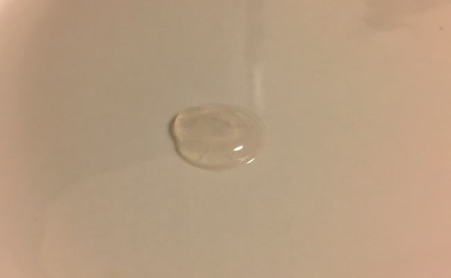 時間経過したゲルの写真