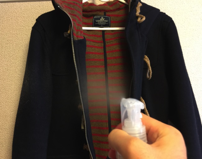 ヌーラ服にスプレー