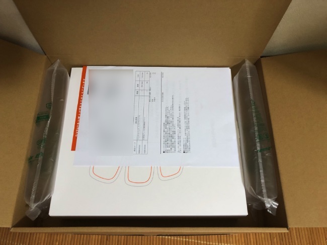 SIXPADを開封した様子