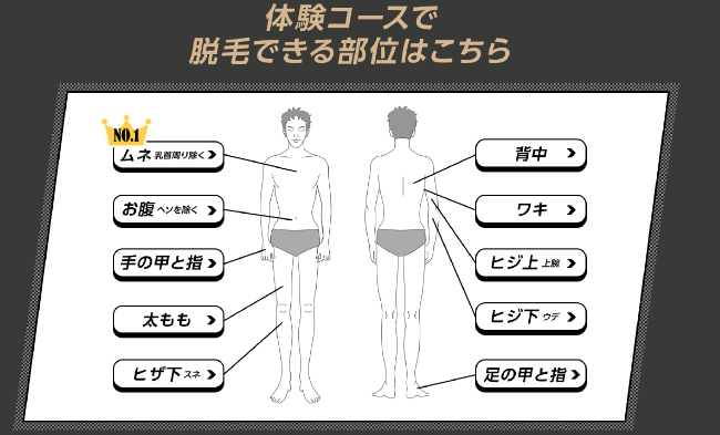 メンズTBCの体験コース